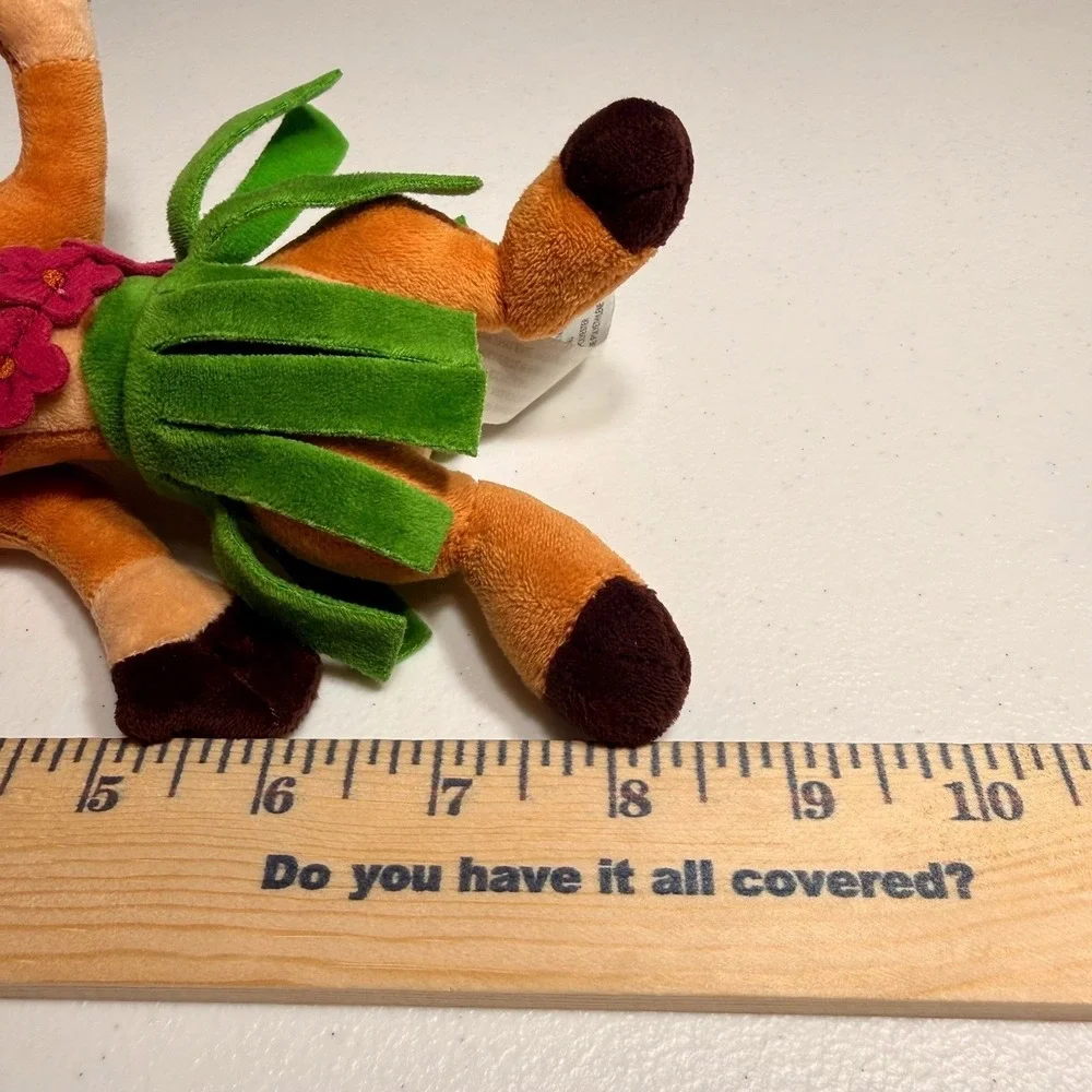 Disney Store The Lion King Timon Hula Plush Stuffed Animal Toy Luau 8 Inch
